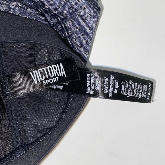 Victoria's Sport Women's Crisscross Strap Lightweight Sports Bra Blue/Black 32C - Picture 5 of 6